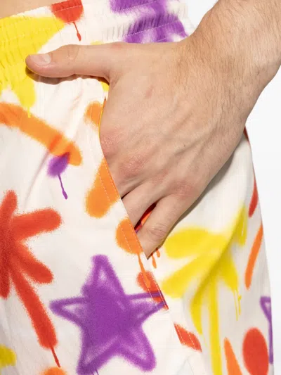 Palm Angels X Vilebrequin Graffiti Print Swimsuit In Multi