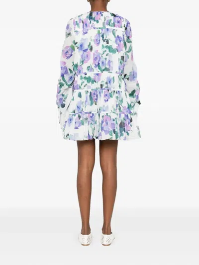 Aje Clover-print Mini Dress In Multi
