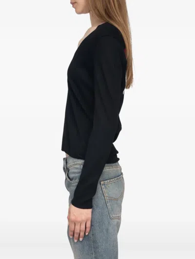 Zadig & Voltaire Nosfa Top In Black