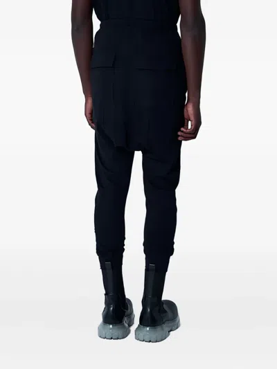 Rick Owens X Champion Logo-embroidered Organic Cotton Track Pants In Black