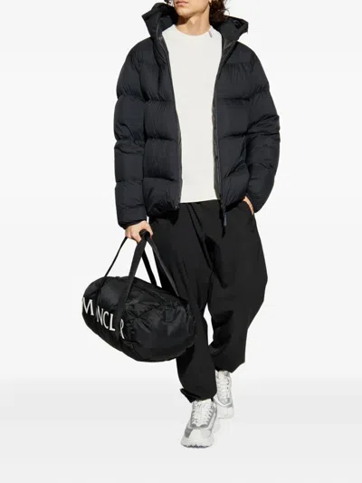 Moncler Waffle-knit Logo-patch Sweater In White