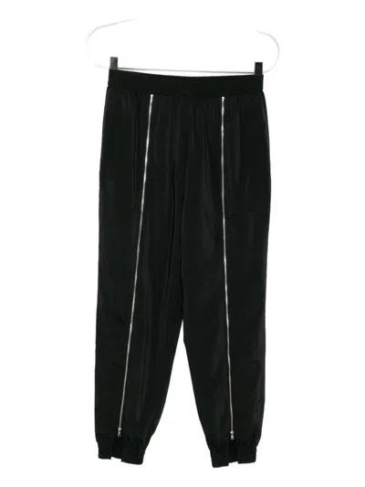 Tibi Zipper Jogger In Black