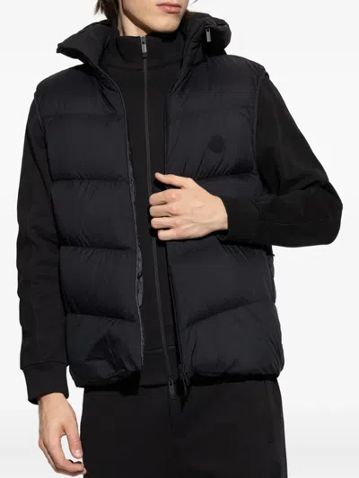Moncler Black Nylon Guersac Down Jacket In Black
