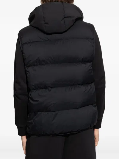 Moncler Black Nylon Guersac Down Jacket In Black