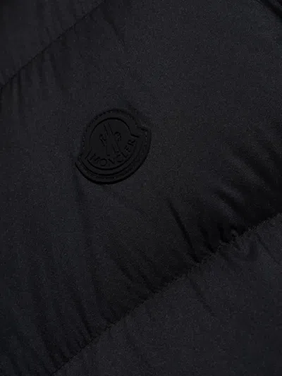 Moncler Black Nylon Guersac Down Jacket In Black