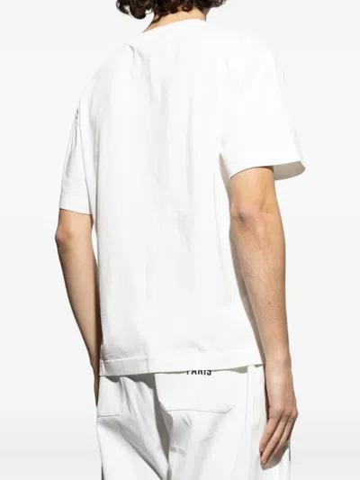 Palm Angels Logo Cotton T-shirt In White
