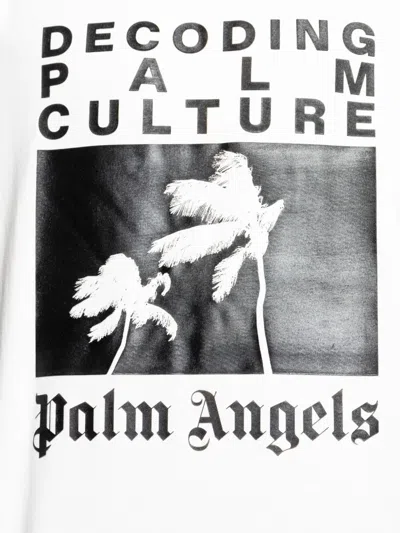 Palm Angels Logo Cotton T-shirt In White