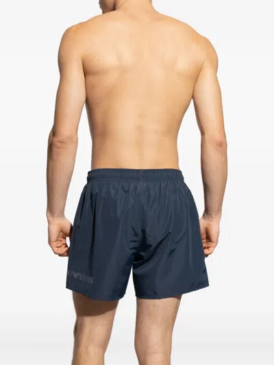 Ea7 Boxer Beachwear In Blue