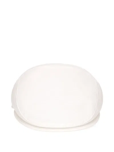 Borsalino Vincenzo Textured Cap In White