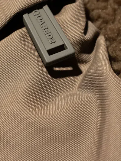 Dsquared2 Fleece Hoodie In Brown