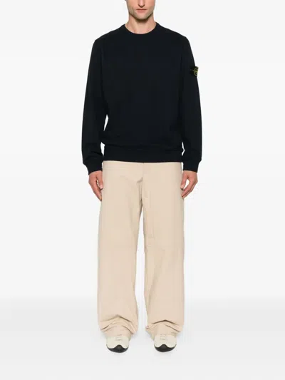 Stone Island Light Rws Pure Wool Sweater In Black