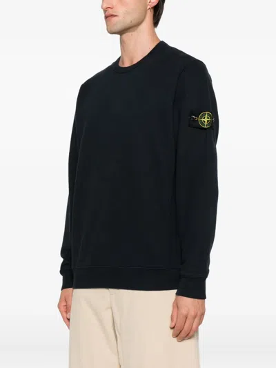 Stone Island Light Rws Pure Wool Sweater In Black