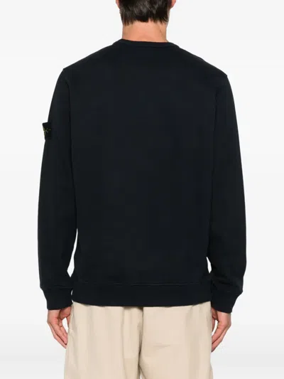 Stone Island Light Rws Pure Wool Sweater In Black