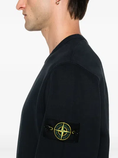Stone Island Light Rws Pure Wool Sweater In Black