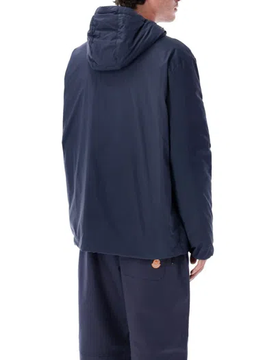 Moncler Donald Glover Caracara Short Down Jacket In Blue