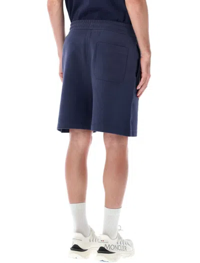 Moncler Donald Glover Cotton Sweatshorts In Blue