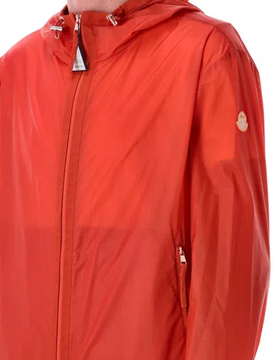 Moncler Donald Glover Hamlin Hooded Windbraker In Red