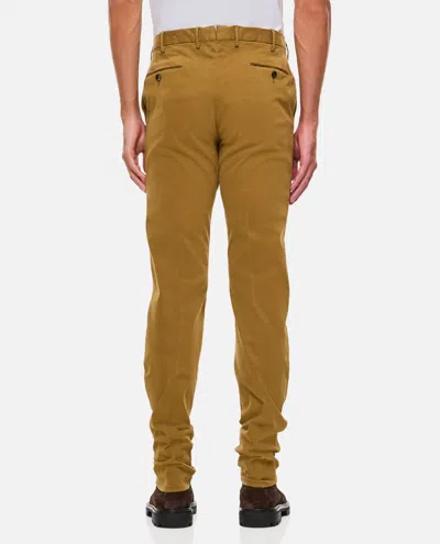 Pt01 Belt Loop Casual Pants In Brown