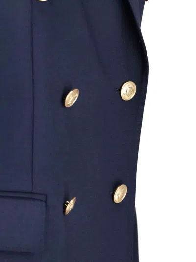 Polo Ralph Lauren Double Breasted Jersey Blazer In Blue
