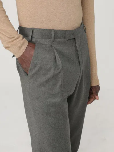 Pt01 Belt Loop Casual Pants In Gray