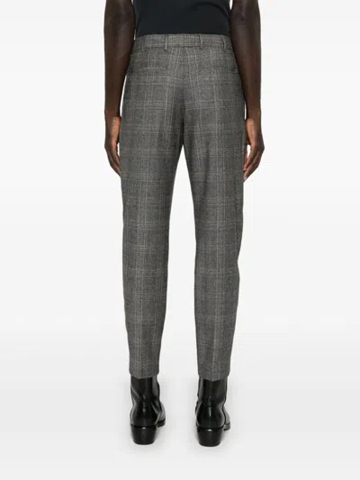 Pt01 Checked Trousers In Gray