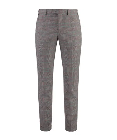 Pt01 Pantaloni Torino Wool Slacks In Gray