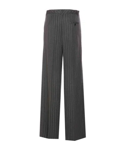 Liu •jo Hornstripe Casual Pants In Gray