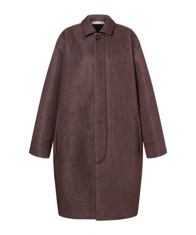 Philosophy Di Lorenzo Serafini Buttoned-collar Coat With Long Sleeves