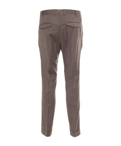 Pt01 Belt Loop Casual Pants In Brown