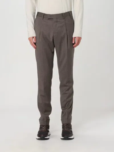 Pt01 Belt Loop Casual Pants In Brown