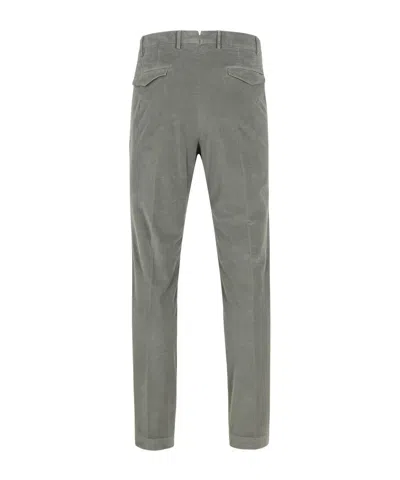 Pt01 Tailored Slim-fit Pants With Clean Waistband In Gray