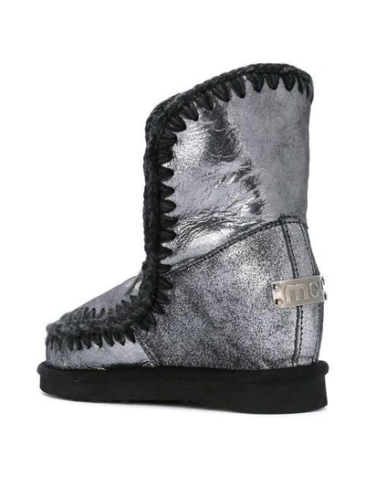 Shop Mou 'int Eskimo' Boots In Metallic