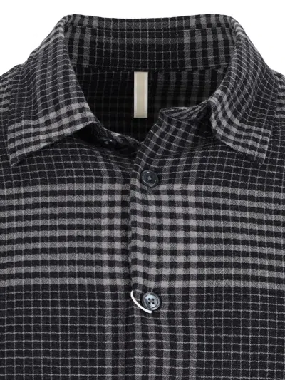 Sunflower Check Detailed Long-sleeved Shirt In Black