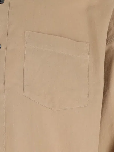 Sunflower Beige Button-up Shirt With Chest Pocket In Neutral