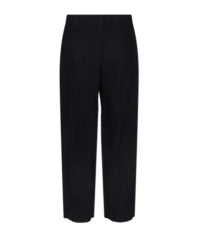Issey Miyake Pleated Trousers In Black