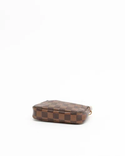 Pre-owned Louis Vuitton Damier Ebene Mini Pochette Accessories Bag
