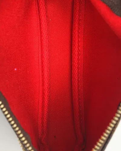 Pre-owned Louis Vuitton Damier Ebene Mini Pochette Accessories Bag