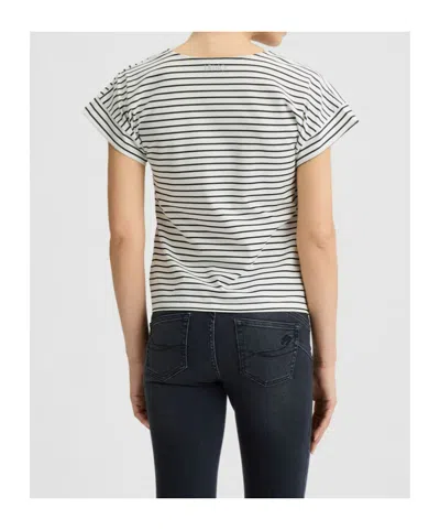 Liu •jo Short Sleeve Striped T-shirt In Blue