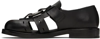 Martine Rose Bondage Belt Sandals In Black