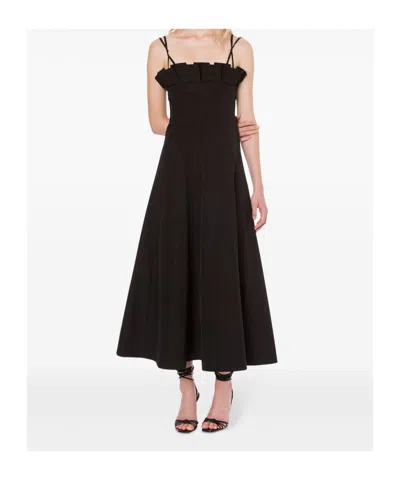 Philosophy Di Lorenzo Serafini Ruffle-detailed Flared Midi Dress