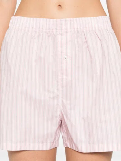 Philosophy Di Lorenzo Serafini Striped Bra Short Set In Pink