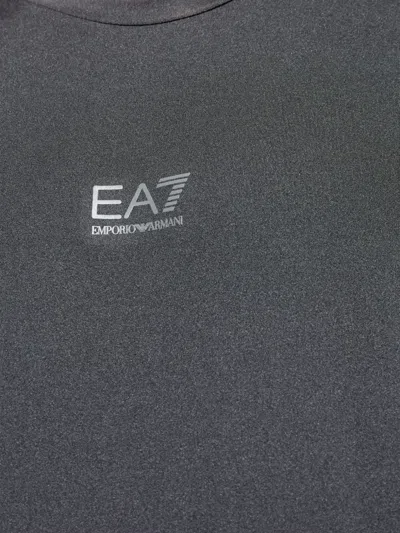 Ea7 Logo-print T-shirt In Black