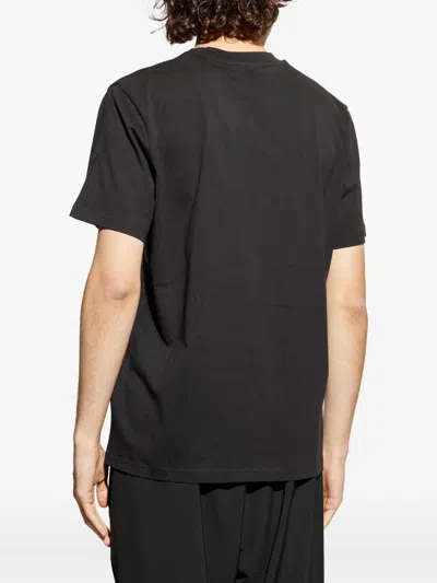 Moncler Mascot Logo Cotton T-shirt In Black