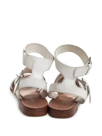 Pre-owned Prada Leather Buckle Sandals