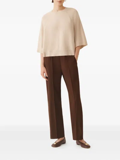 Fabiana Filippi Sequin-embellished Raglan-sleeve Jumper In Neutral