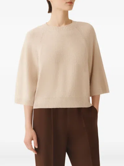 Fabiana Filippi Sequin-embellished Raglan-sleeve Jumper In Neutral