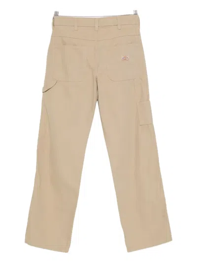 Dickies Canvas Carpenter Cotton Trousers In Neutral