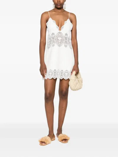 Retroféte Karlie Dress Ivory In White