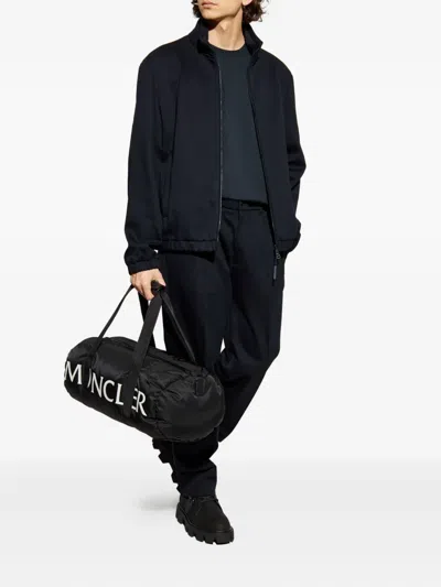 Moncler Logo-patch Cotton T-shirt In Blue