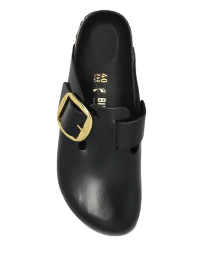 Birkenstock Boston Slides In Black